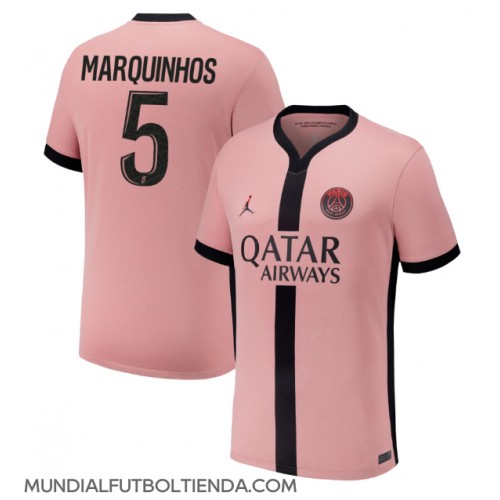 Camiseta Paris Saint-Germain Marquinhos #5 Tercera Equipación Replica 2024-25 mangas cortas